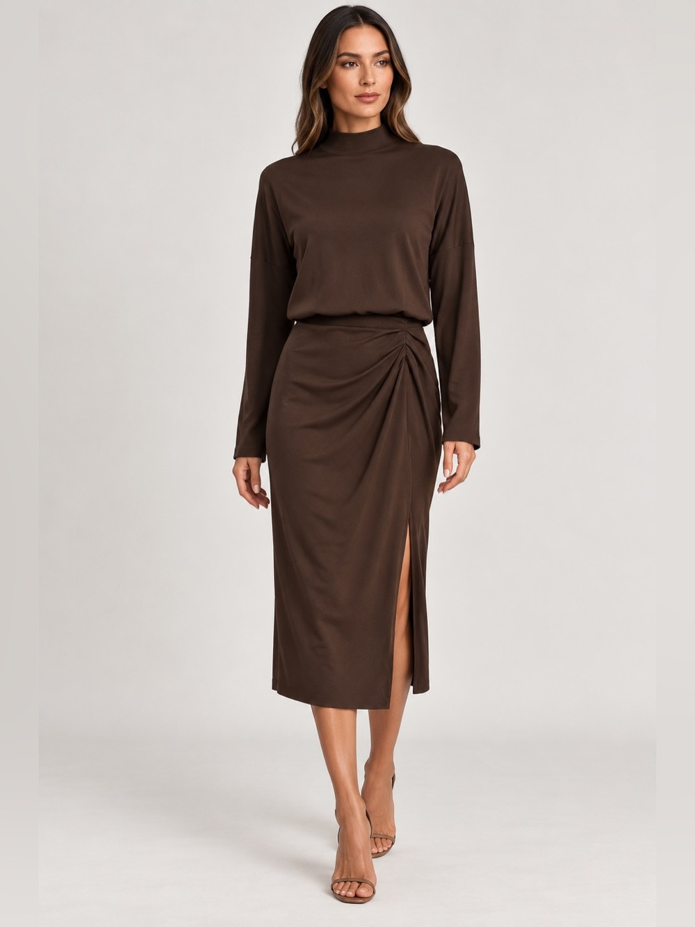 MICHAEL STARS Lila Ribbed Midi Dress